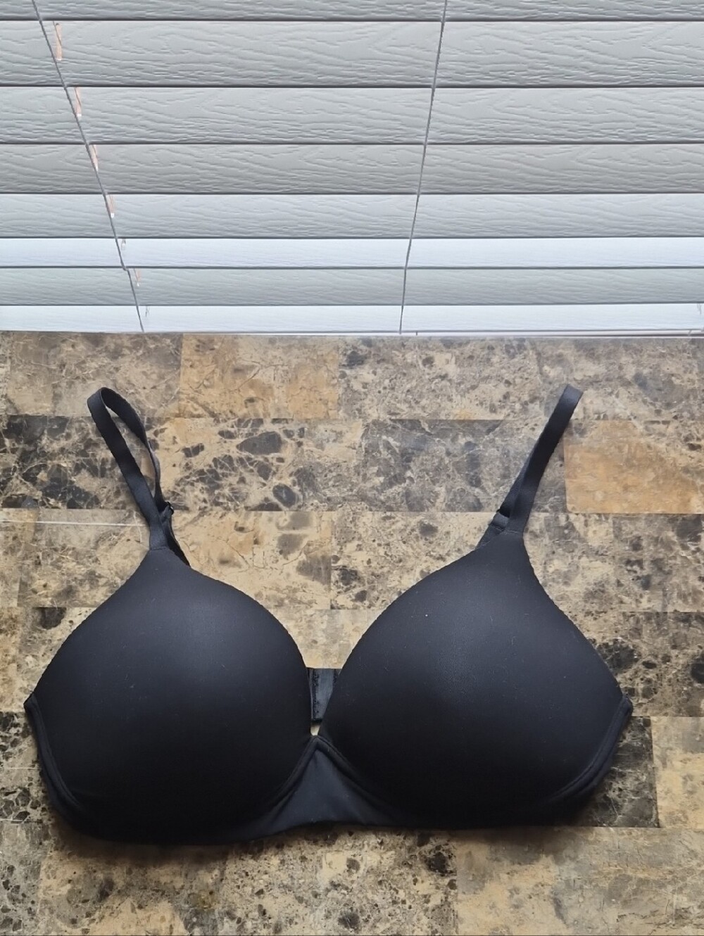 Auden Black Smooth T-Shirt Bra Size 38D